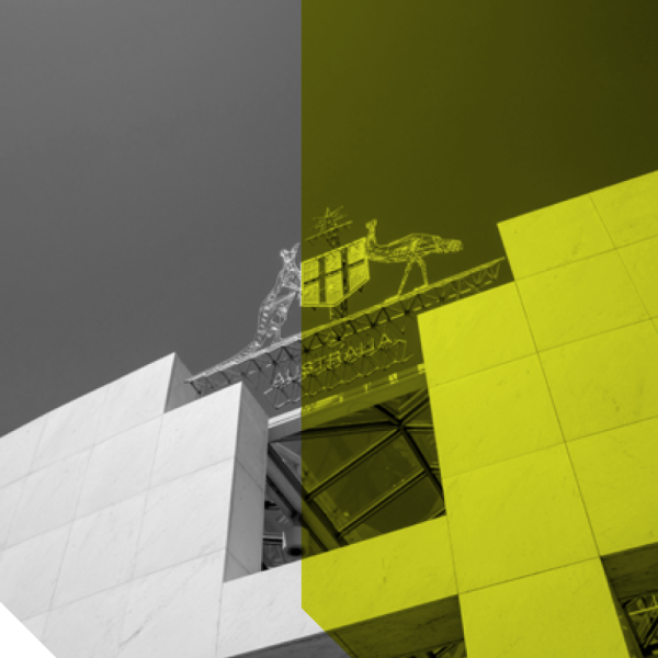Crest image with yellow overlay